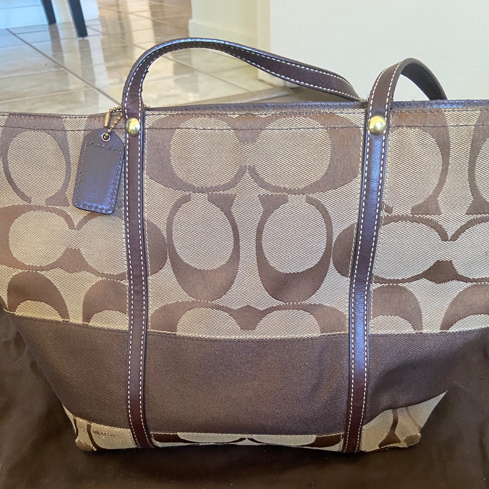 Coach brown purse